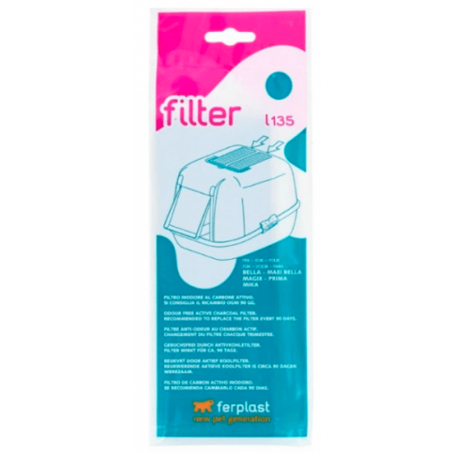 Ferplast uhlíkový náhradní filtr k WC pro kočky L135 Bella, Magix 2ks