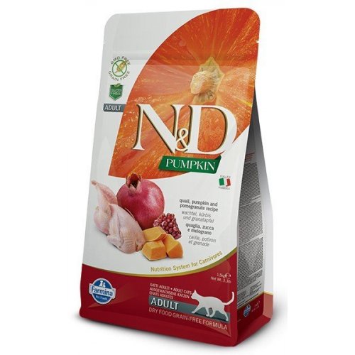 Farmina N&D Pumpkin CAT Quail & Pomegranate 1,5kg
