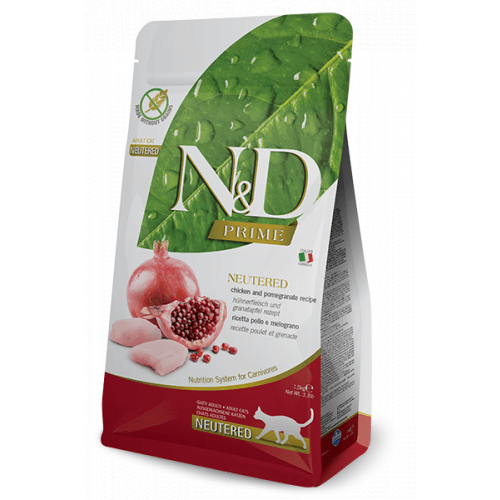 Farmina N&D PRIME CAT Neutered Chicken&Pomegranate 10kg