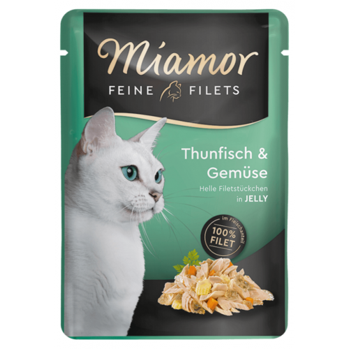 Miamor Cat Filet kapsa tuňák+zelenina v želé 100g (min. odběr 24 ks)