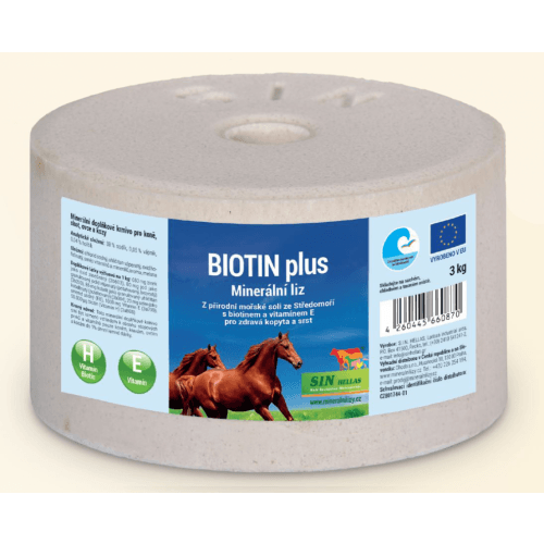 Biotin plus, minerální liz s biotinem, selenem a vitaminem E 3 kg