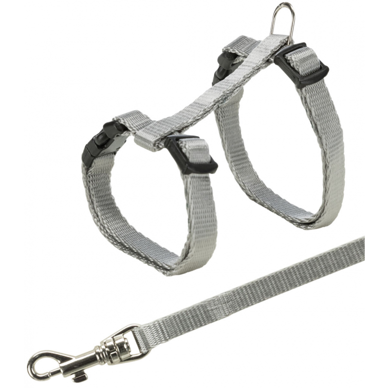 Nylonový postroj pro koťata jednobarevný 19-31cm/8mm TRIXIE