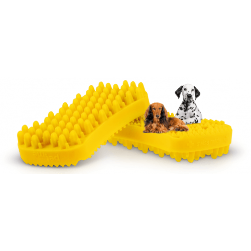 Pet & Me kartáč pro psy - krátká srst (žlutý)