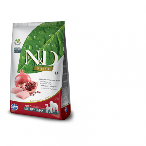 Farmina N&D PRIME DOG Adult M/L Chicken & Pomegranate 12kg