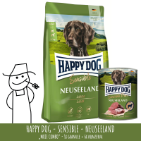 MOJE COMBO: Happy Dog Sensible Neuseeland 12,5kg + konzerva Neuseeland 800g (6x)