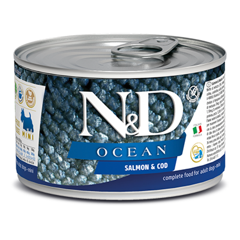 N&D DOG OCEAN Adult Salmon & Codfish Mini 140g