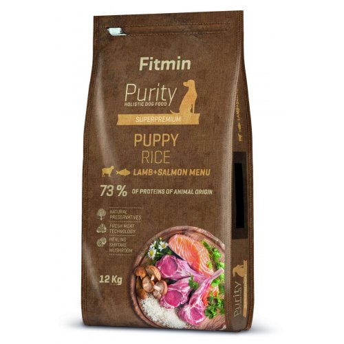 Fitmin Purity Rice Puppy Lamb & Salmon 12kg VÝPRODEJ