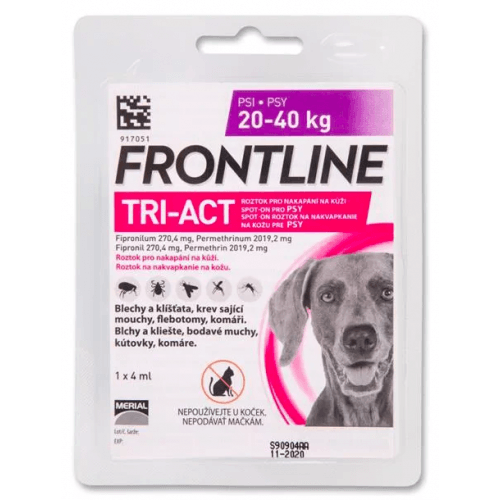 Frontline Tri-Act Spot-on L (1ks pro psy 20-40 kg)