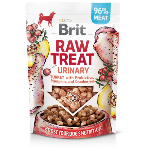 Brit Raw Treat Dog Urinary, Turkey 40g (min. odběr 10 ks)