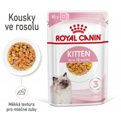 Royal Canin FHN KITTEN INSTINCTIVE JELLY kapsičky 12 x 85 g