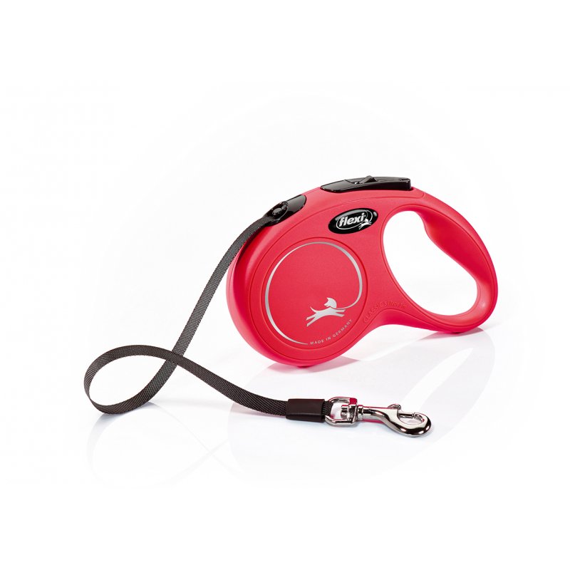 Vodítko FLEXI Classic NEW S pásek 5m/15kg červená