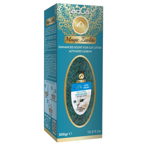 AQUA Magic Zeolite COOL FRESH - granulovaný deodorant pro kočičí WC, 500 g