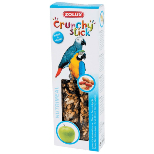 Crunchy Stick Parrot Buráky/Jablko 2ks Zolux