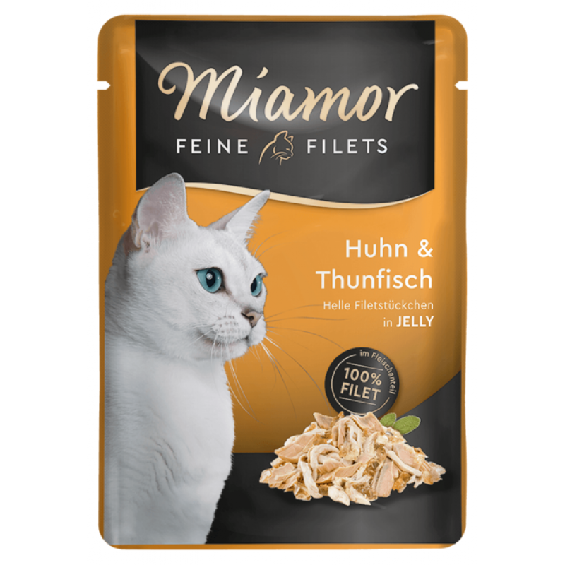 Miamor Cat Filet kapsa kuře+tuňák v želé 100g