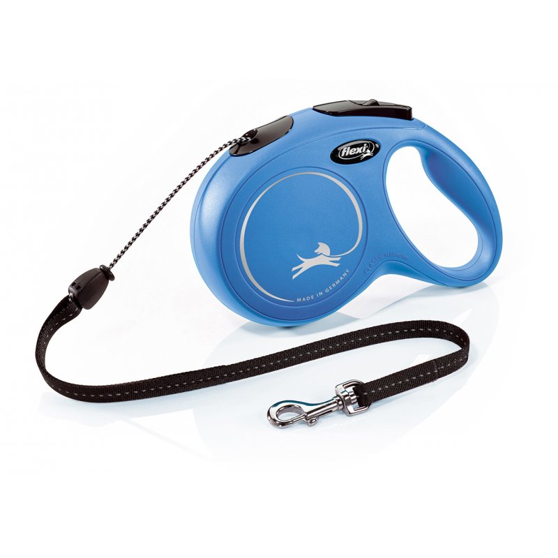 Vodítko FLEXI Classic NEW M lanko 8m/20kg modrá