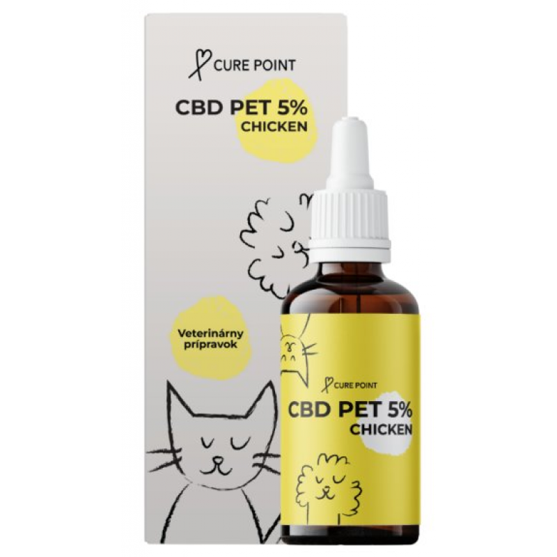 Cure Point CBD PET 5% Olej pro psy Chicken 10ml