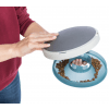 Rocking Bowl, houpací miska k pomalému krmení, 0,5 l/ø 23 cm, plastic, šedá/modr