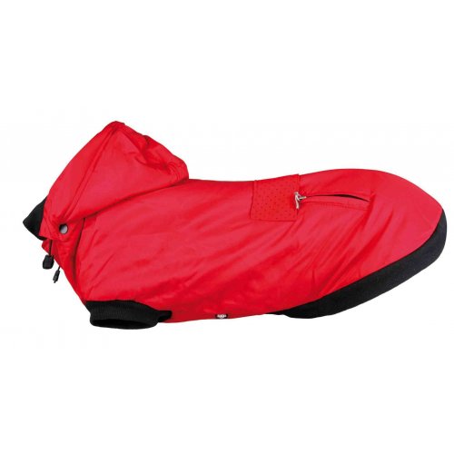 Červená vesta PALERMO s odepínací kapucí M 50 cm