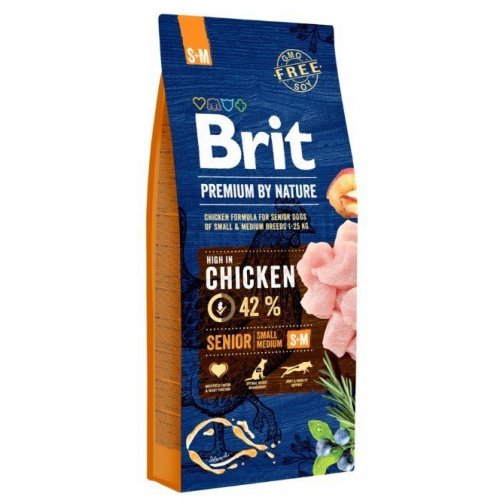 Brit Premium by Nature Senior S+M 15kg VÝPRODEJ