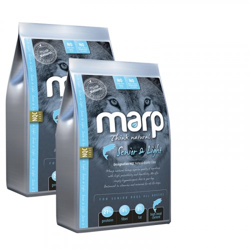 2x Marp Natural Senior & Light - s bílou rybou 17kg
