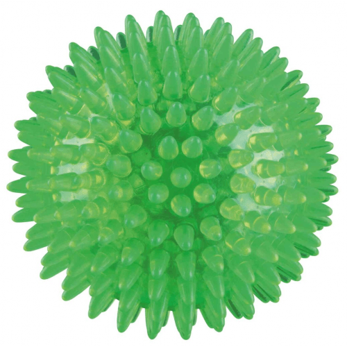 Ježatý míček, pevný plast (TPR) 8 cm