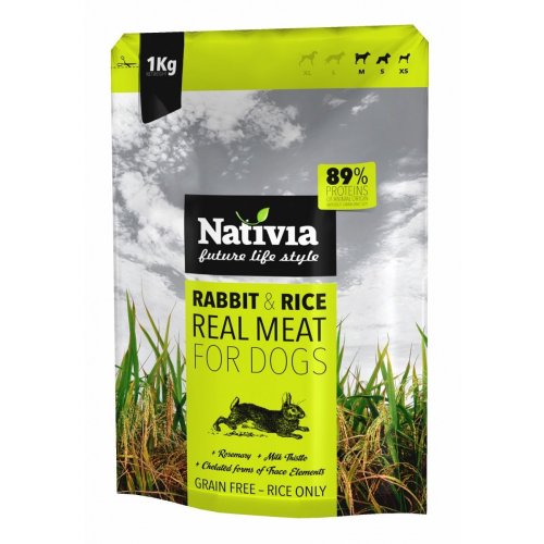 Nativia Real Meat Rabbit&Rice 1kg