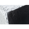 MILA plyšová jeskyňka s polštářem, 32 × 42 × 32 cm, bílá/šedá