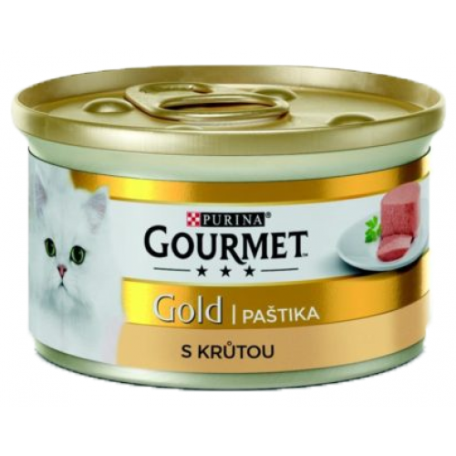 Gourmet Gold konz. kočka pašt. jemná krůta 85g