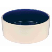 Keramická miska velká 2,3l/22cm - krémová/modrá