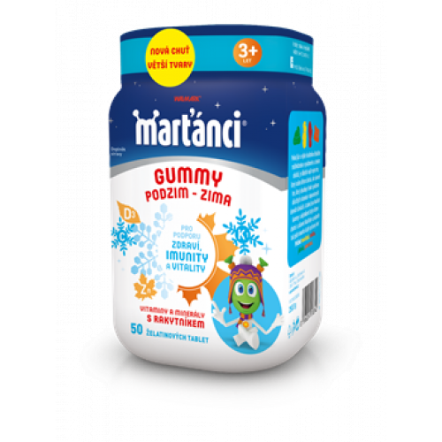 Multivitamin Marťánci Gummy Podzim-Zima Walmark 50tbl