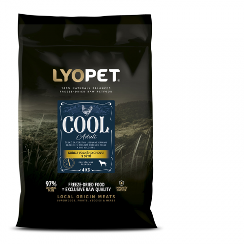 LYOPET Cool Adult Kuře MONO 4 kg (pro všechna plemena)