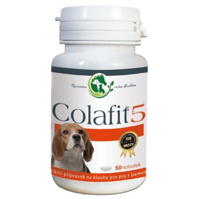 Colafit 5 na klouby pro psy barevné 50tbl