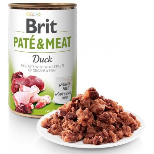 Brit Dog konz Paté & Meat Duck 400g (min. odběr 12 ks)