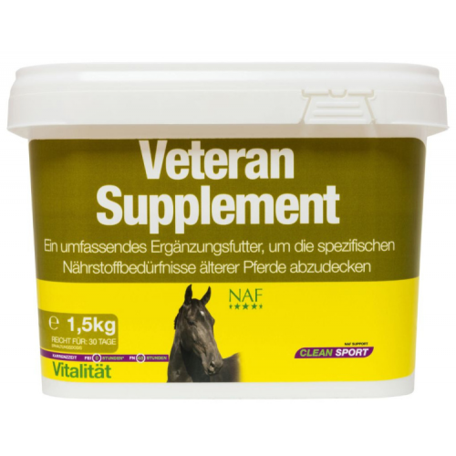Kompletní krmný doplněk s MSM a probiotiky speciálně pro starší koně Veteran sup