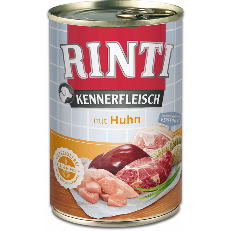 Rinti Dog Kennerfleisch konzerva kuře 400g
