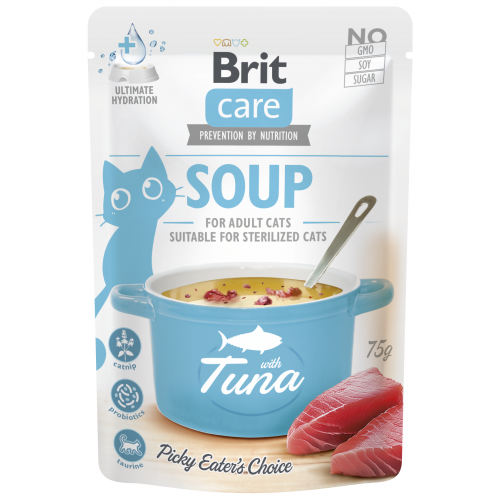 Brit Care Cat Soup with Tuna 75g (min. odběr 15 ks)
