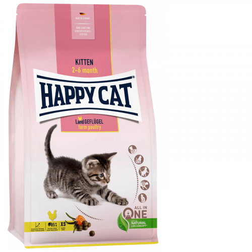 Happy Cat Supreme KITTEN & JUNIOR - Kitten Land Geflügel 300 g