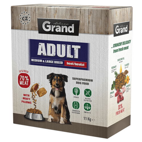 GRAND Adult medium&large breed hovězí 11kg