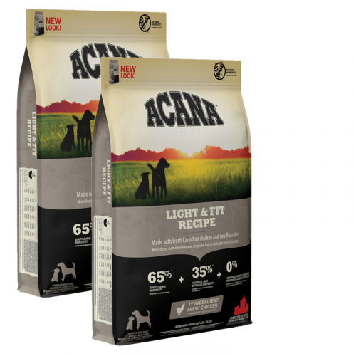 2x ACANA LIGHT & FIT RECIPE 11,4 kg