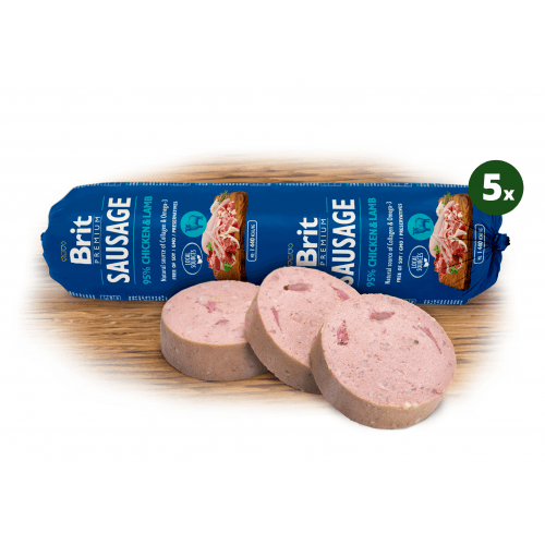 Brit Sausage Chicken & Lamb 5x800g