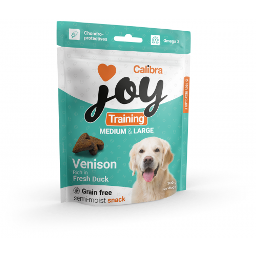 Calibra Joy Dog Training M&L Venison&Duck 300g 