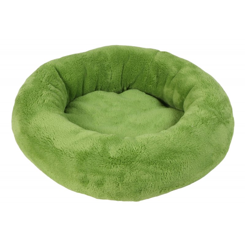 Zelený plyšový kulatý pelech Amélie 40cm