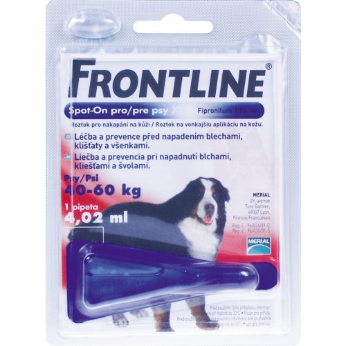 Frontline Spot-On Dog XL sol 1x4,02ml - červený