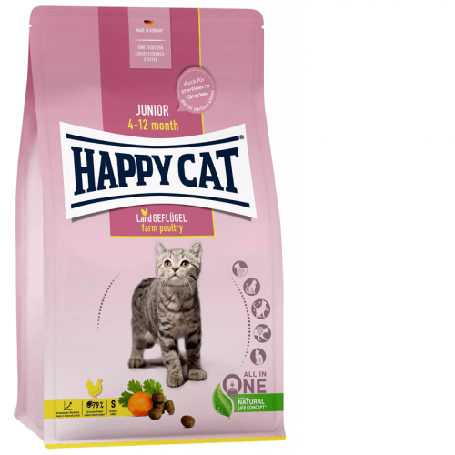Happy Cat Supreme KITTEN & JUNIOR - Junior Land Geflügel 300 g