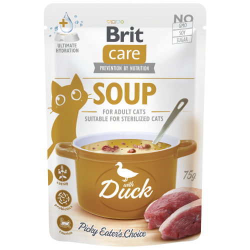 Brit Care Cat Soup with Duck 75g (min. odběr 15 ks)