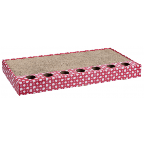Škrabací karton s hračkou 48 x 25 cm růžový