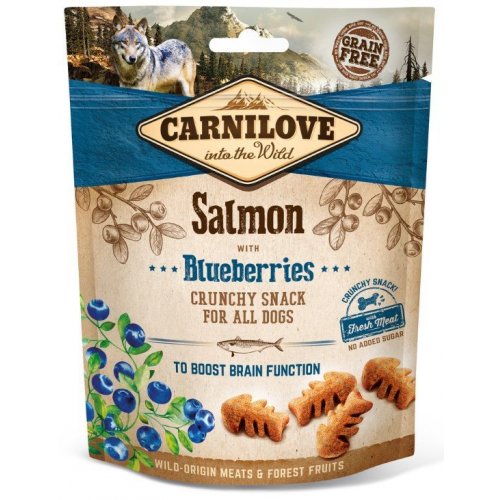 Carnilove Dog Crunchy Snack Salmon&Blueberries 200g (min. odběr 6 ks)