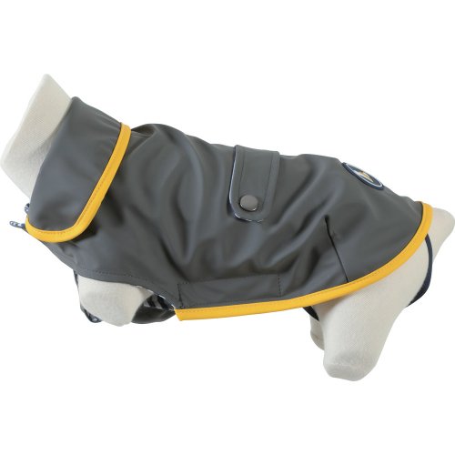 Obleček pláštěnka pro psy ST MALO šedá 35cm Zolux