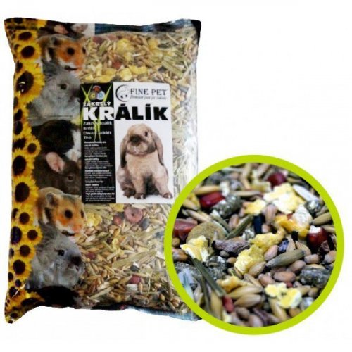 FINE PET Zakrslý králík premium 800g