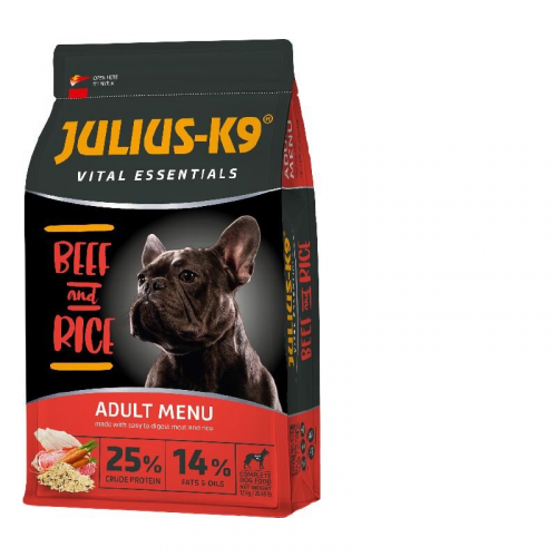 JULIUS K-9 HighPremium 3kg ADULT Vital Essentials BEEF&Rice